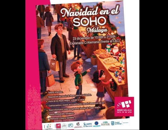 Navidad 2025 en el SoHo, con mercadillo artesano y visita de los Reyes!